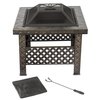 Pure Garden 26-inch Wood Burning Fire Pit, Bronze 50-154